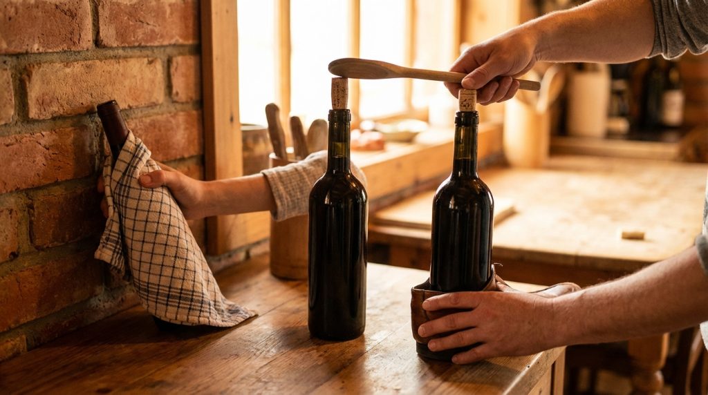 découvrez des méthodes efficaces et faciles pour ouvrir une bouteille de vin sans tire-bouchon, même en cas d'urgence, et profitez de votre vin sans effort.
