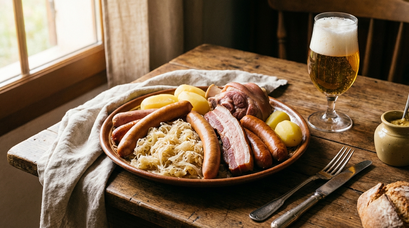 découvrez l'accord traditionnel alsacien entre bière et choucroute, une alliance savoureuse que le vin ne parvient pas toujours à surpasser.