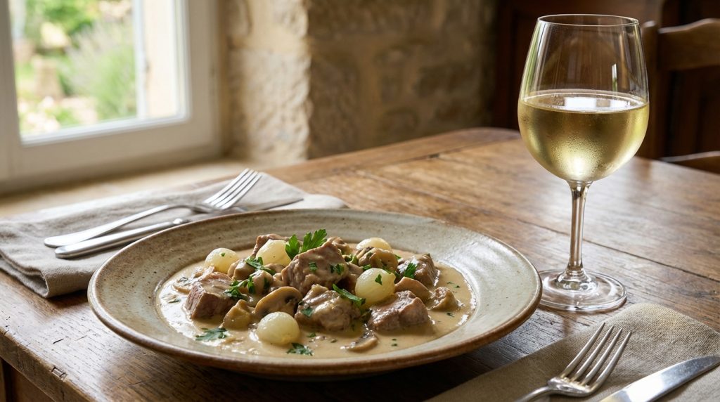 découvrez comment l'accord entre la blanquette de veau et le vin blanc sublime vos repas, mettant en valeur des saveurs délicates pour une expérience gustative raffinée.