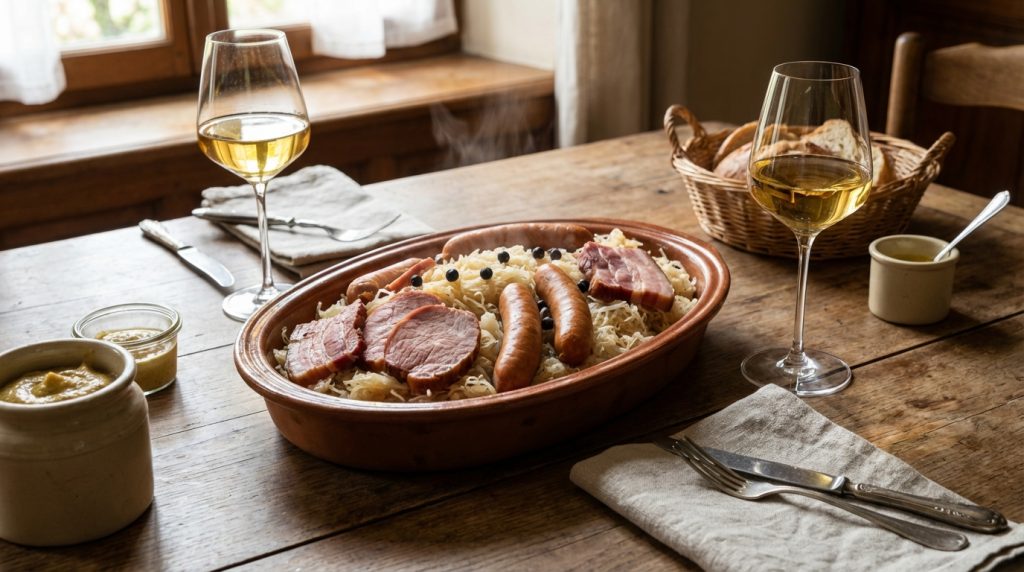 découvrez l'accord parfait entre gewurztraminer et choucroute, un mariage traditionnel alsacien qui sublime chaque repas avec authenticité et saveurs uniques.