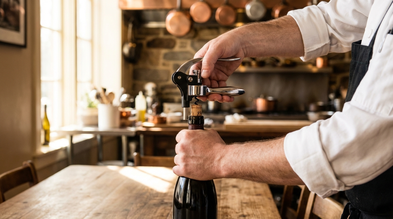 découvrez pourquoi le tire-bouchon à levier est l'équilibre parfait entre efficacité professionnelle et simplicité pour ouvrir vos bouteilles sans effort.