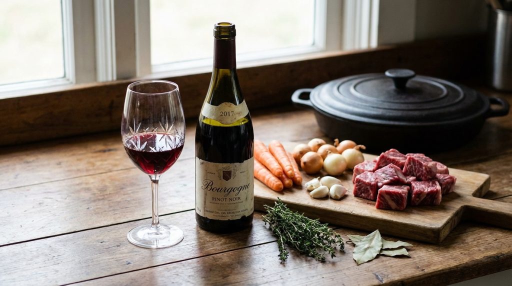 découvrez comment choisir le vin parfait pour sublimer votre bœuf bourguignon dès la préparation et garantir un plat savoureux à chaque cuisson.