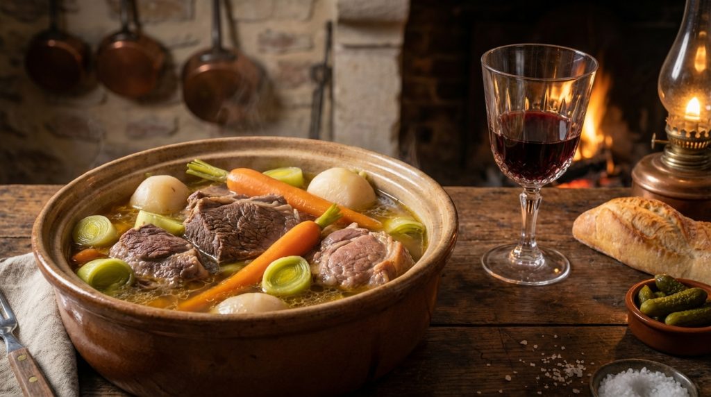 découvrez comment le pot-au-feu et le vin s'accordent parfaitement en maîtrisant l'art du bouillon et du gras pour sublimer chaque bouchée.