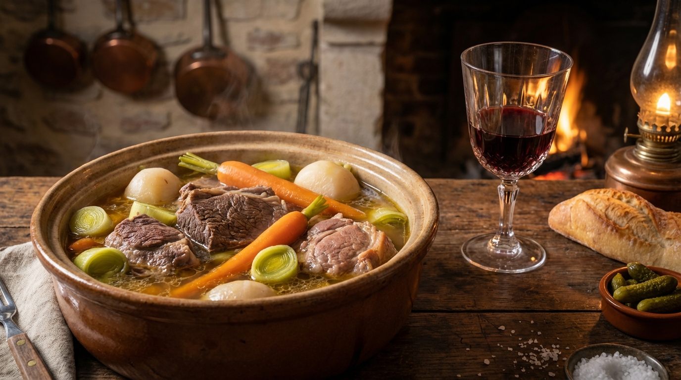 découvrez comment le pot-au-feu et le vin s'accordent parfaitement en maîtrisant l'art du bouillon et du gras pour sublimer chaque bouchée.